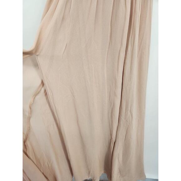 NWT Reformation Andee Halter Maxi Dress Size 4 CHAMPAGNE pink #2F502 - Picture 5 of 13